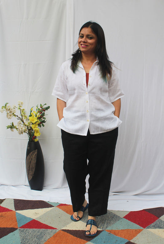 White Linen Shirt