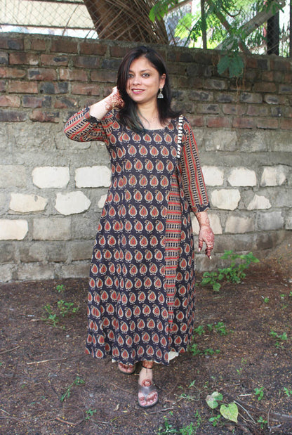 Designer Dabu A-line Kurti