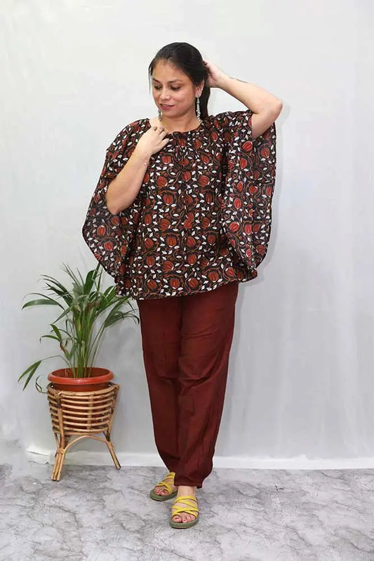 Stylish Maroon Kaftan With Naksh Signature Pant