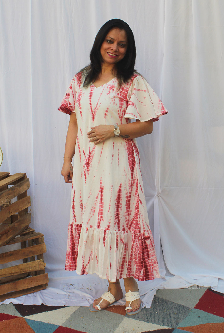 Shibori Cotton Dress B