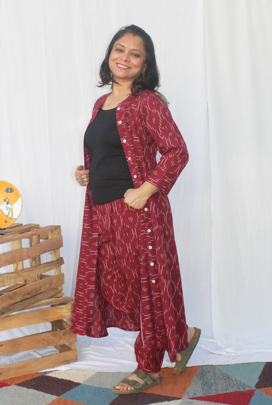 Ikat Cotton Co-Ord Set 1