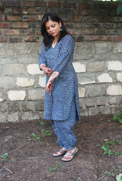 Afgani Style Blue Co-Ord Set